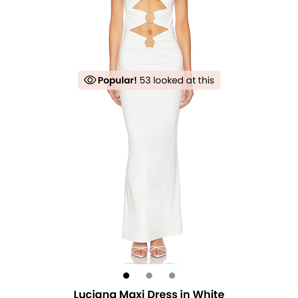 Superdown White Maxi Dress